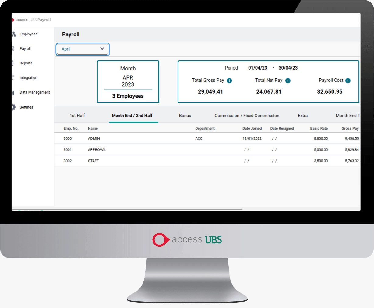 UBS Payroll Software